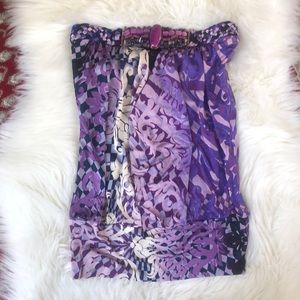 Sky Strapless blouse Top Purple size XS
